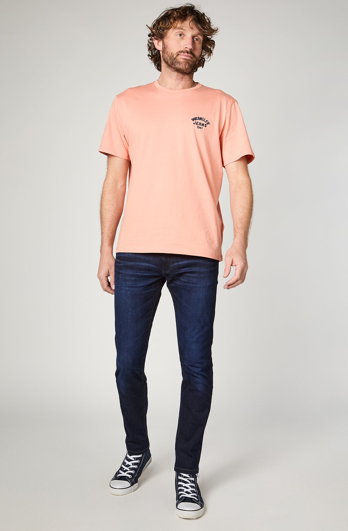 Polera Hombre Wrangler Jeans Naranjo