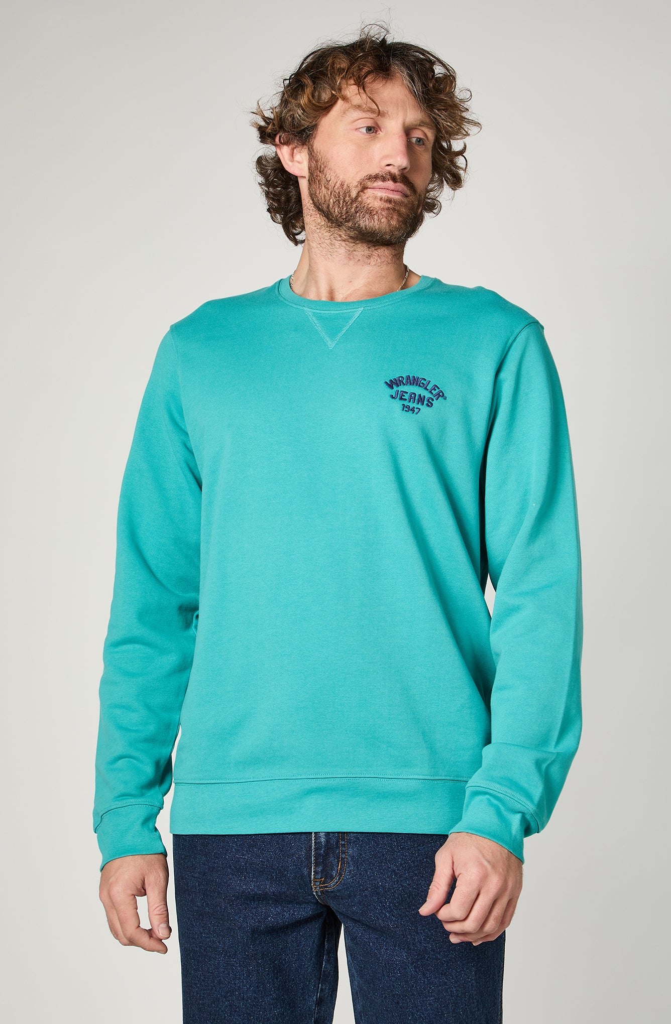 Sweatshirt Hombre Wrangler Jeans Verde