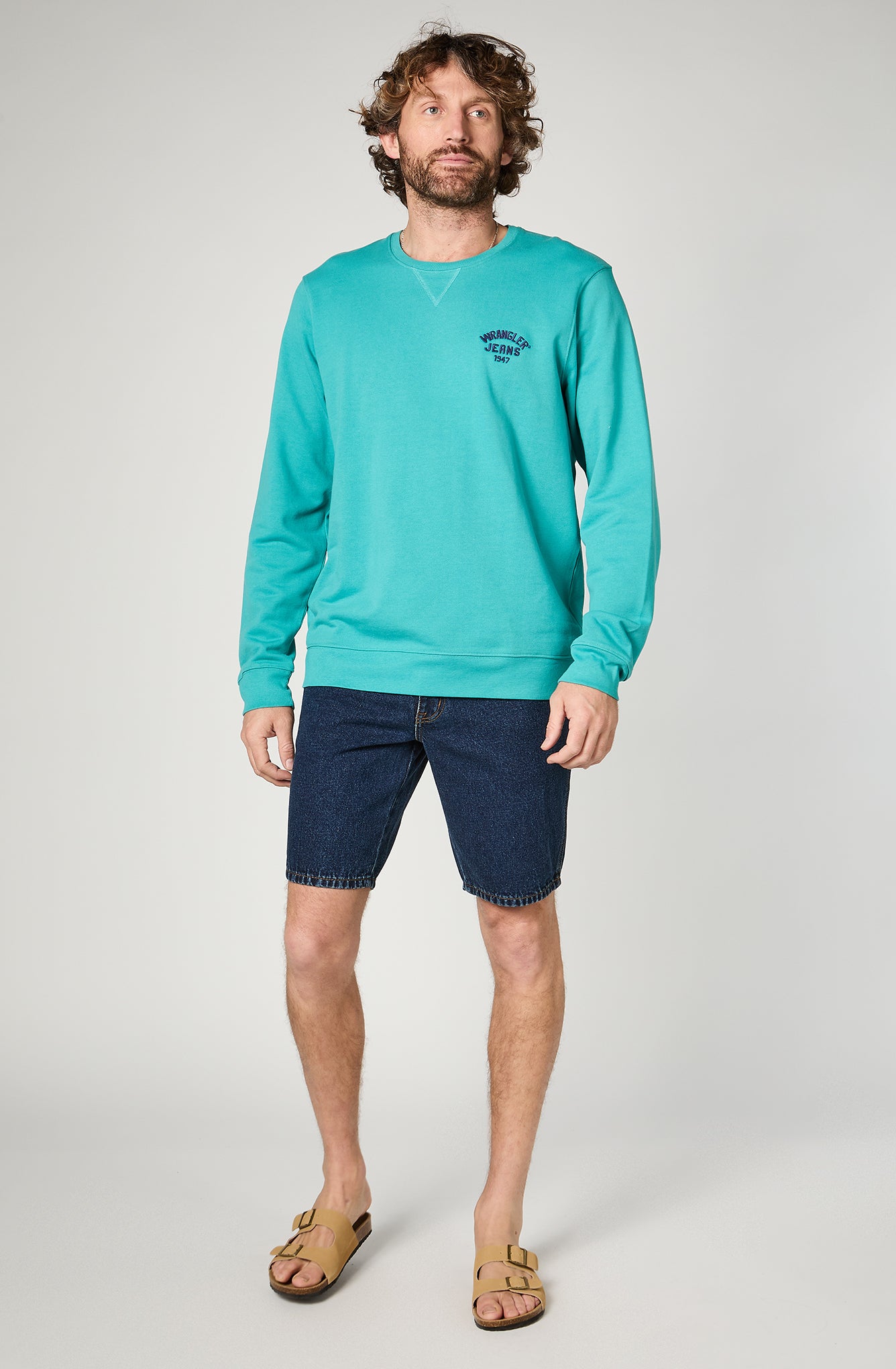 Sweatshirt Hombre Wrangler Jeans Verde