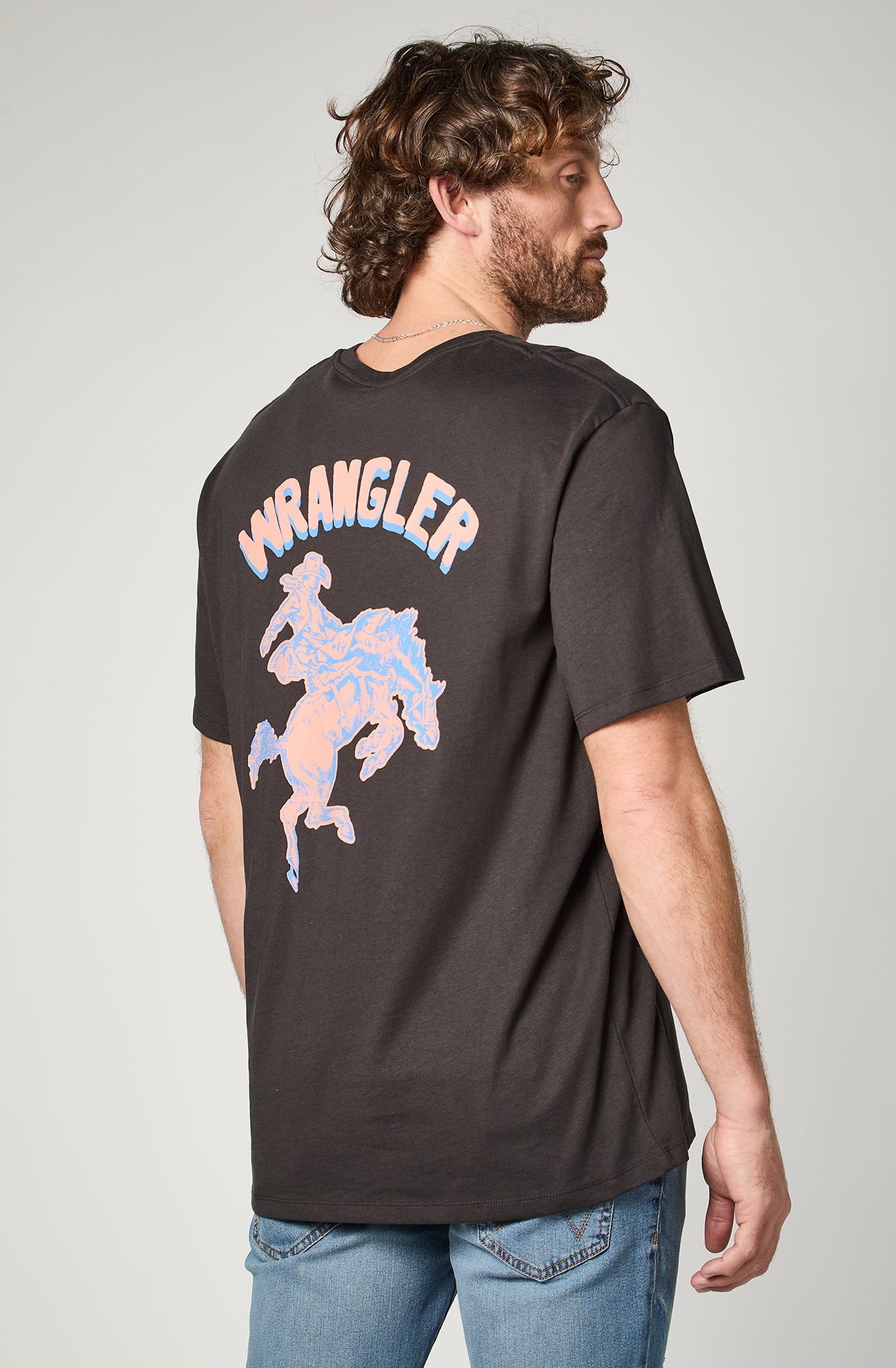 Polera Hombre Cowboy Negro