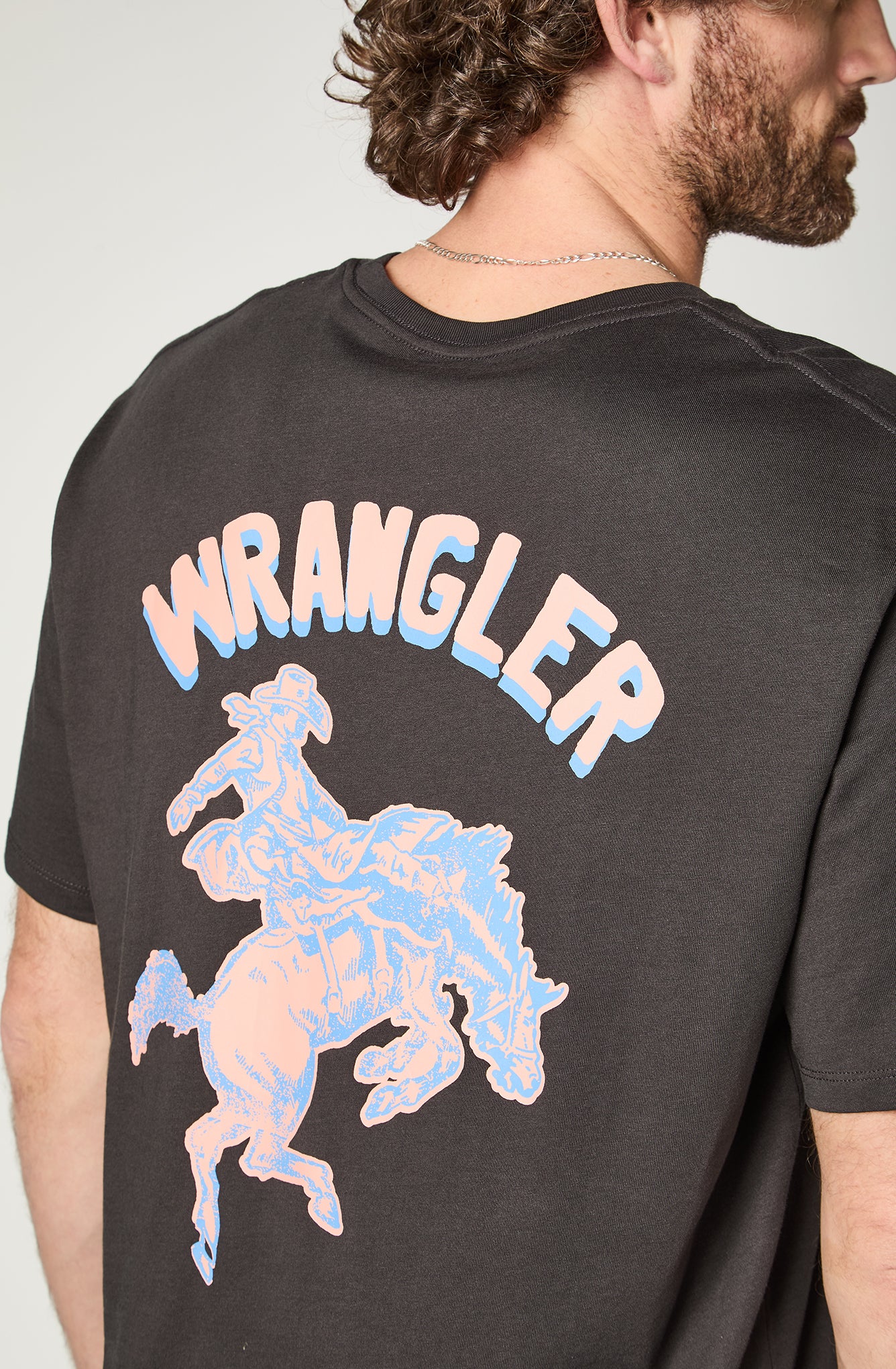 Polera Hombre Cowboy Negro