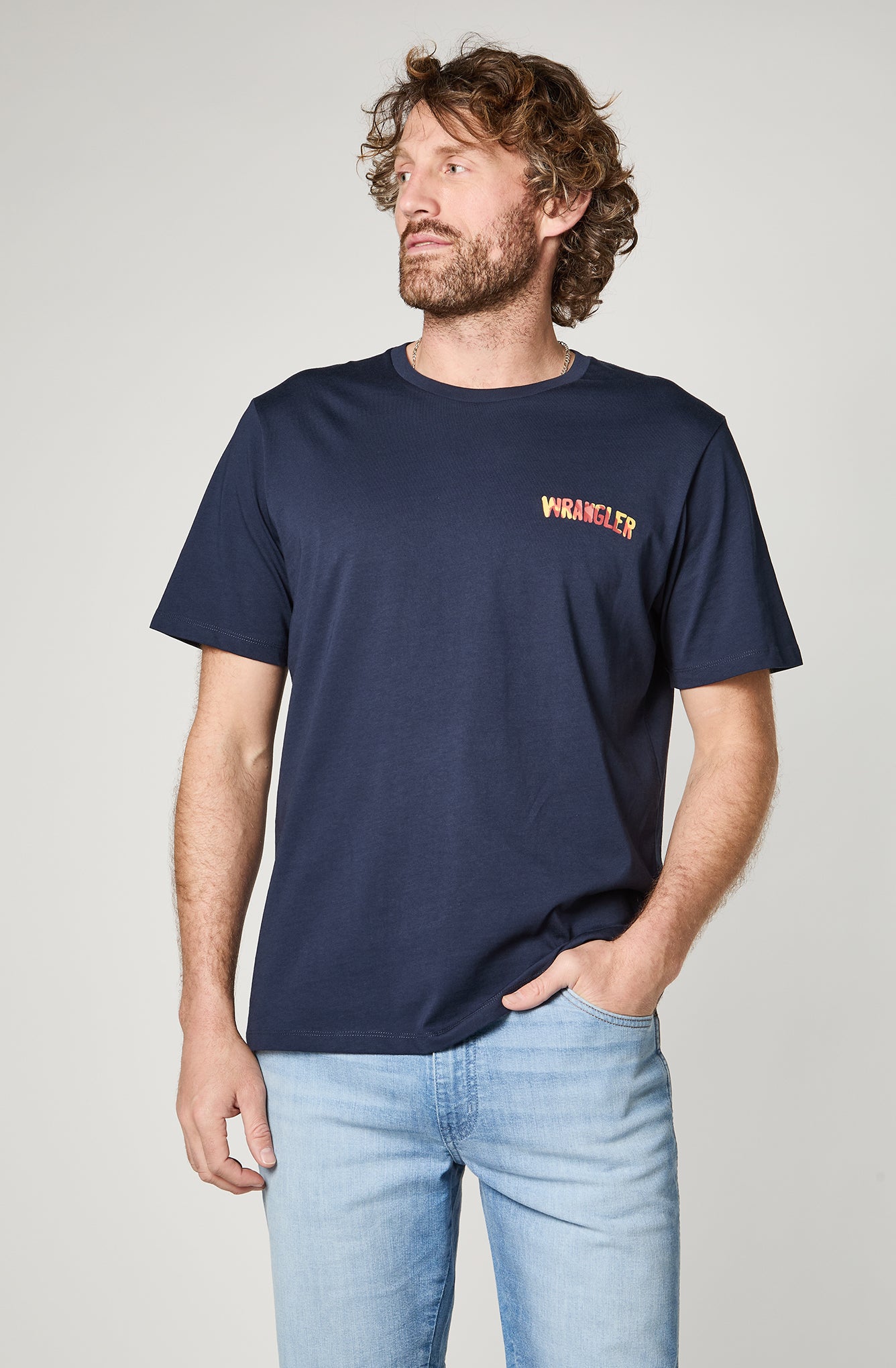 Polera Hombre Wrangler Jeans Navy