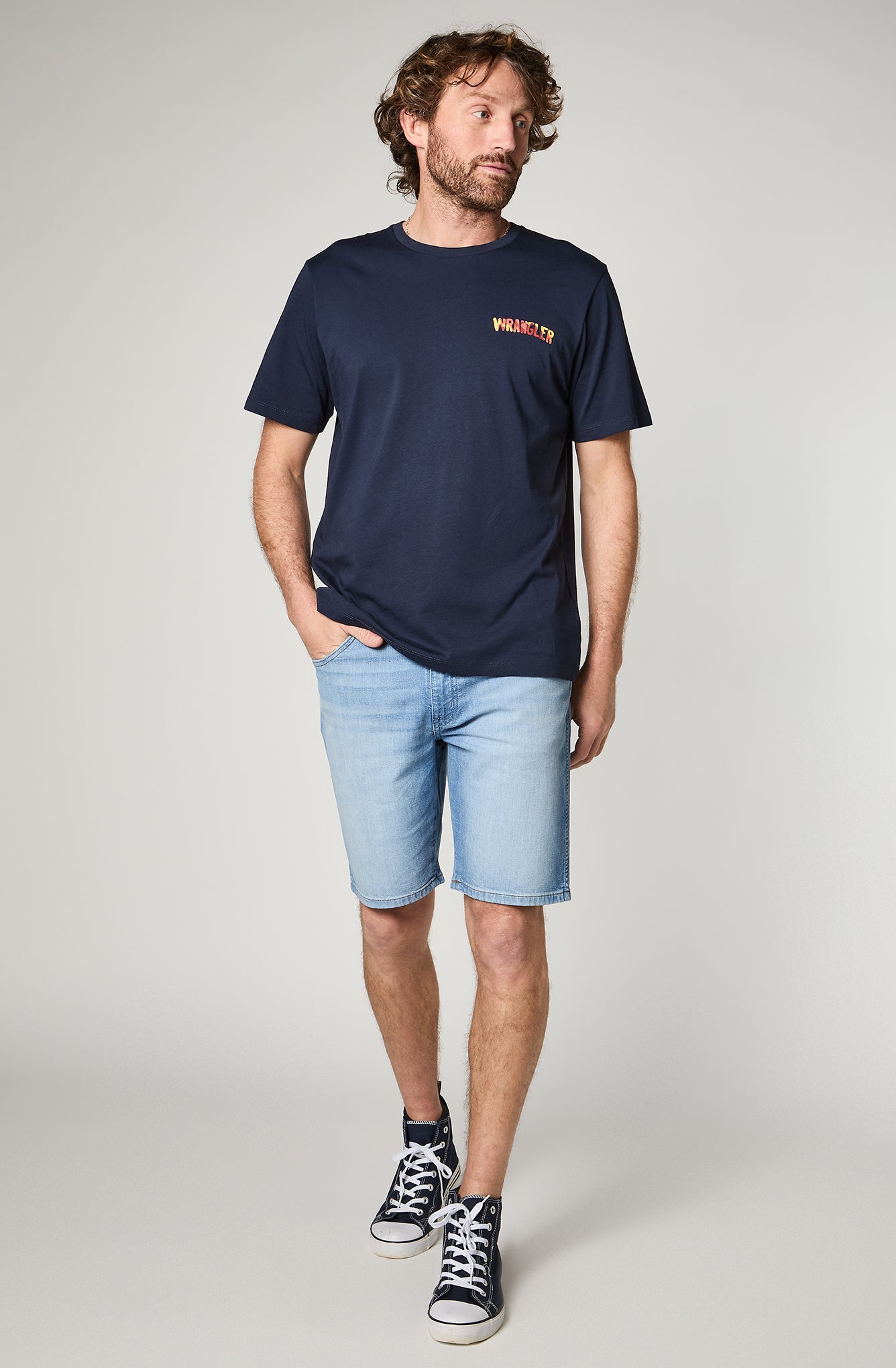 Polera Hombre Wrangler Jeans Navy