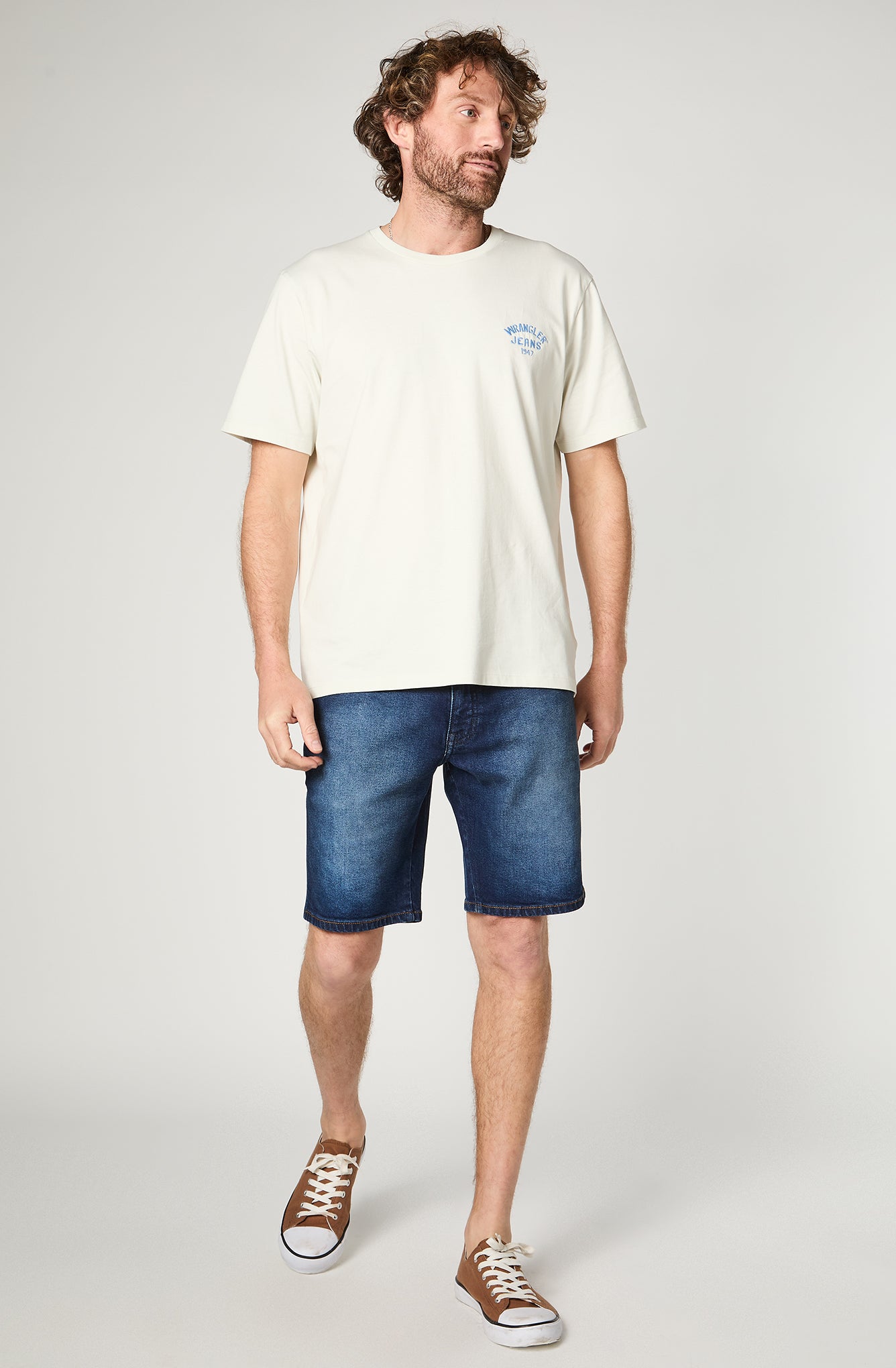 Polera Hombre Logo Tee White