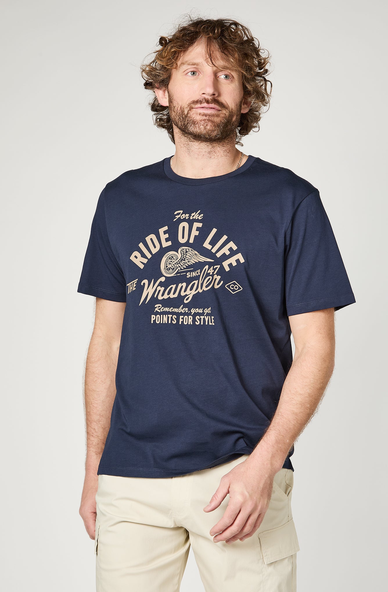 Polera Hombre American Tee Navy