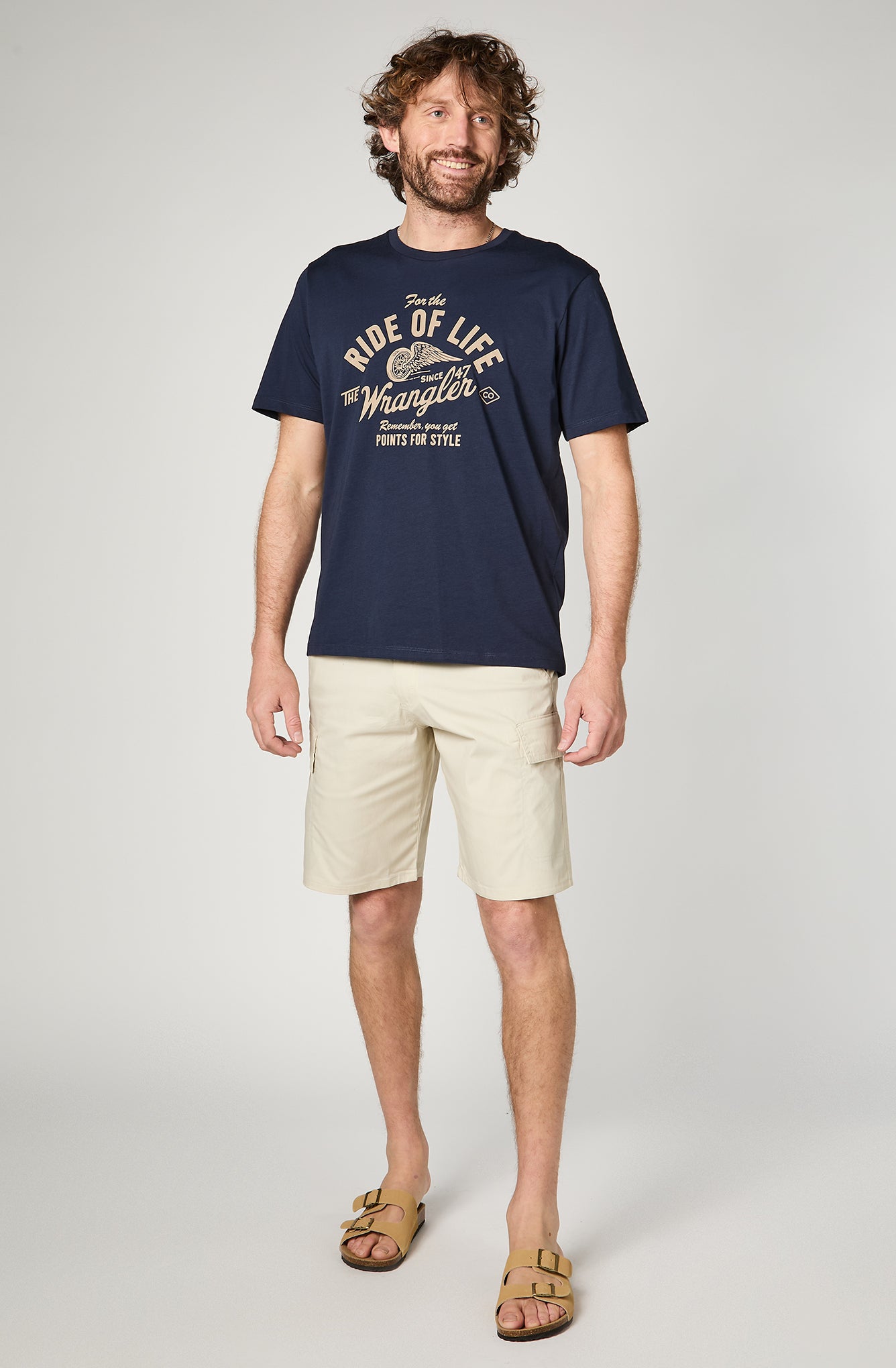 Polera Hombre American Tee Navy
