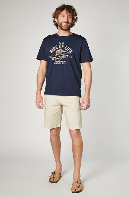 Polera Hombre American Tee Navy