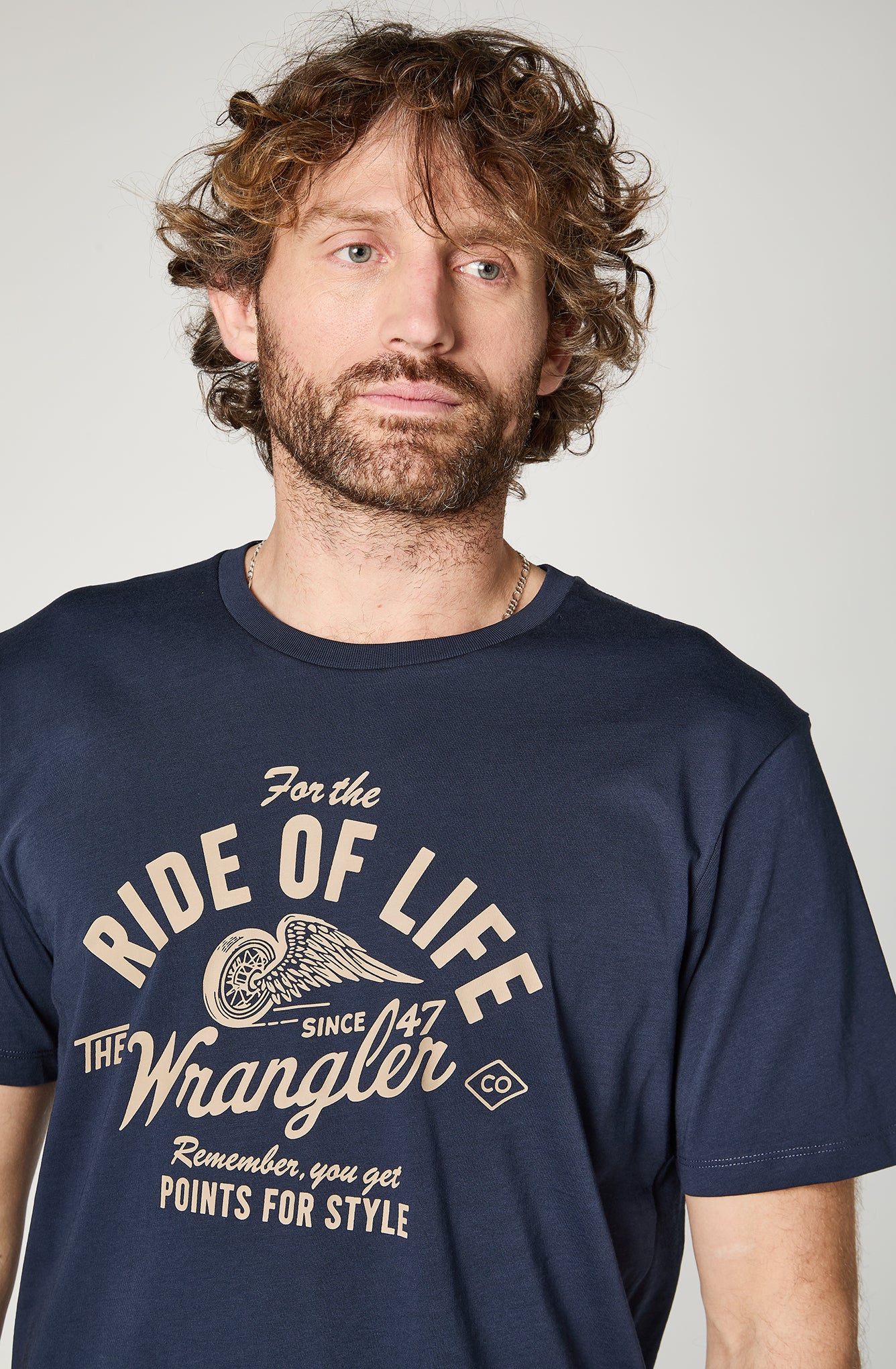 Polera Hombre American Tee Navy