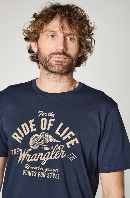 Polera Hombre American Tee Navy