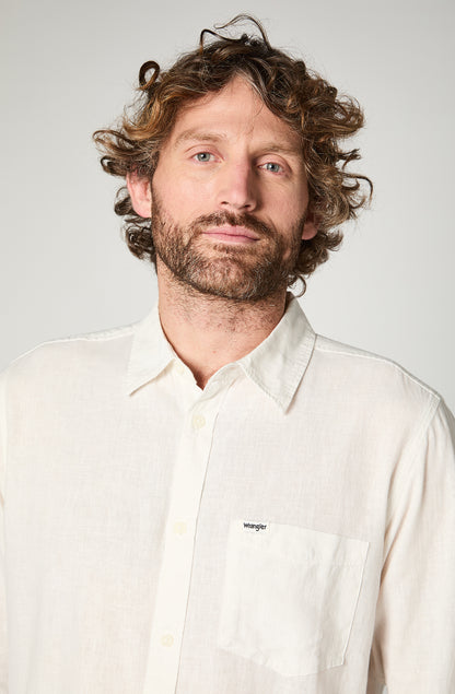 Camisa M/L Hombre White