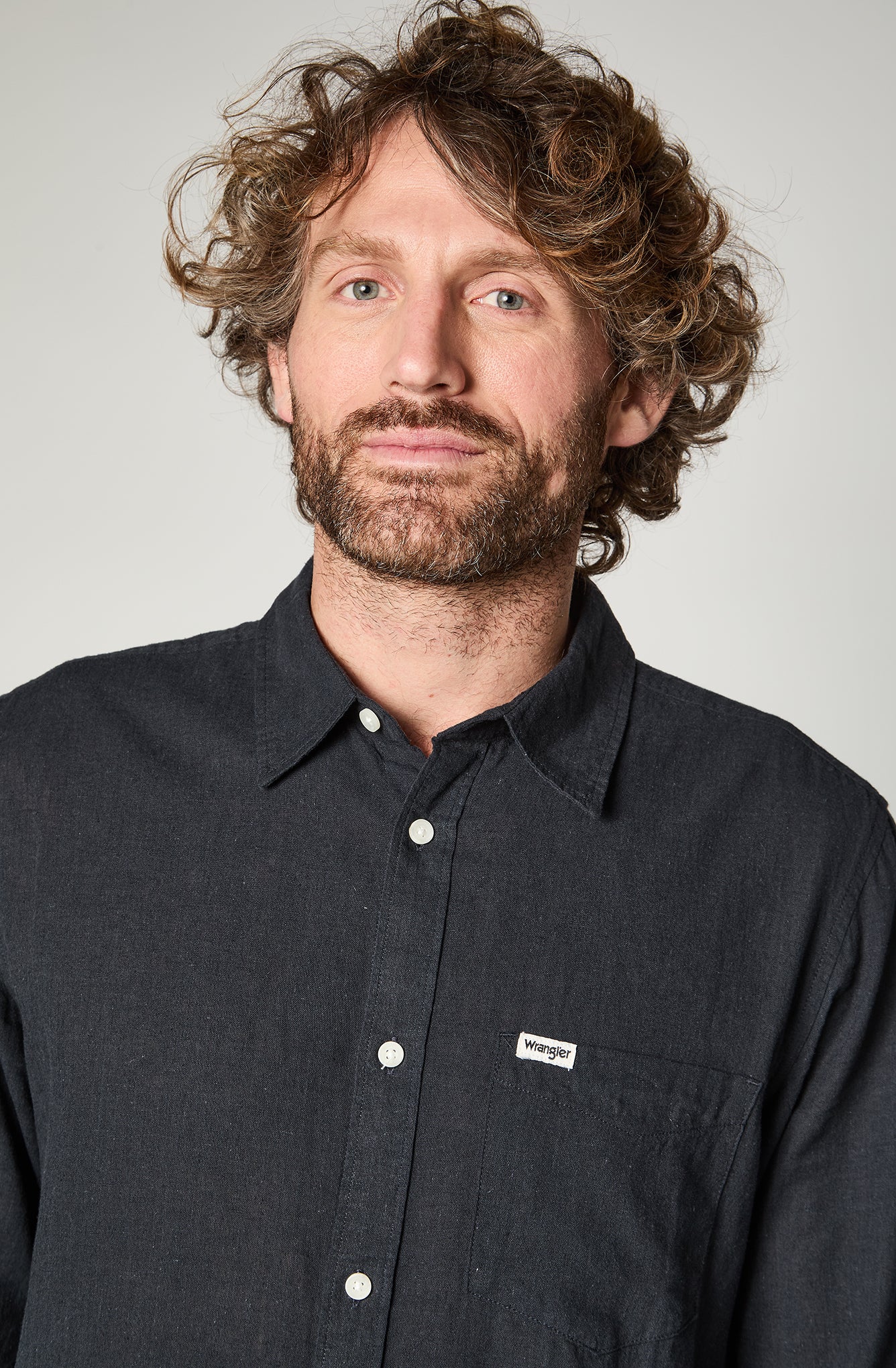 Camisa M/L Hombre Dark Navy
