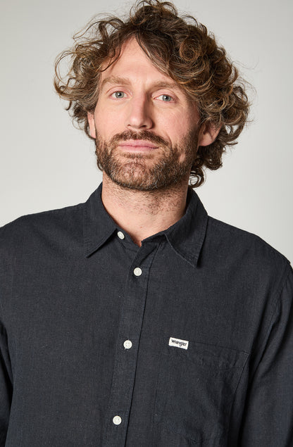 Camisa M/L Hombre Dark Navy