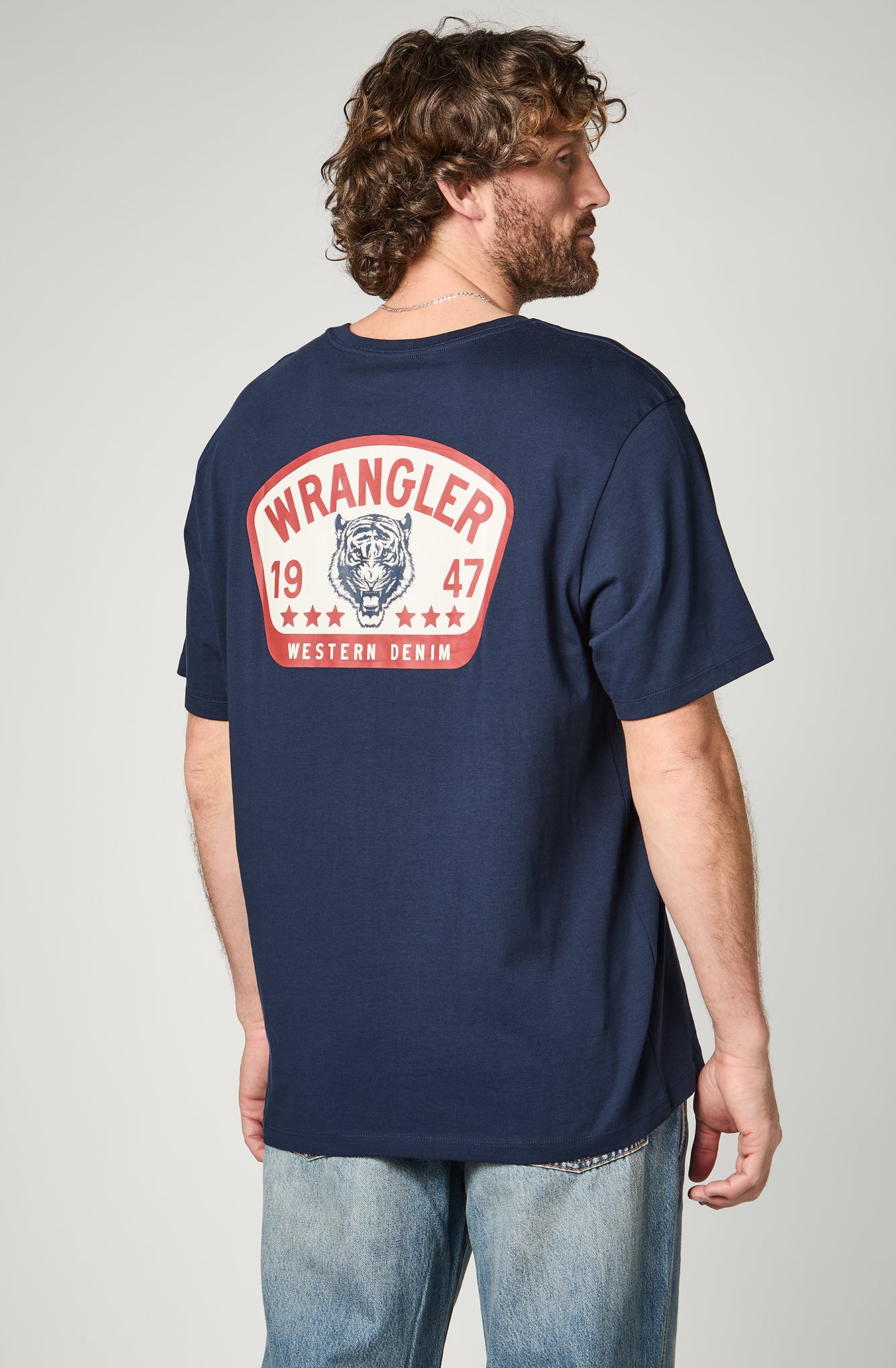 Polera Hombre Graphic Tee Navy
