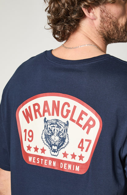 Polera Hombre Graphic Tee Navy