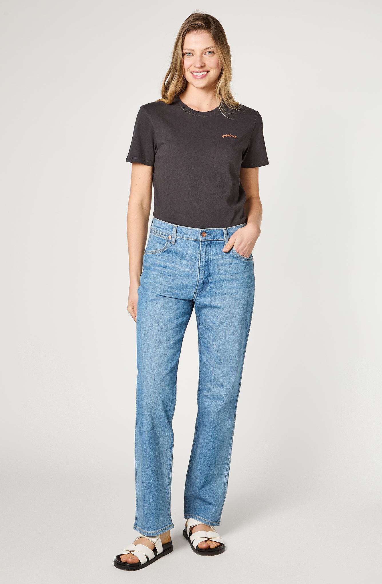 Jeans Mujer Sunset Mid Rise Straight