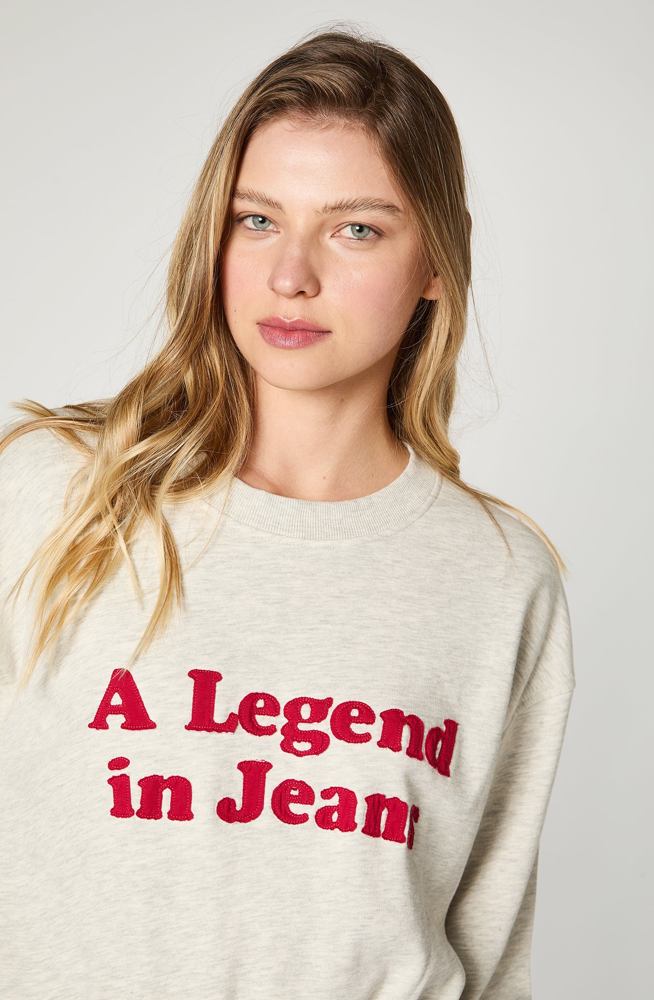 Sweatshirt Mujer Relaxed Cropped Legend