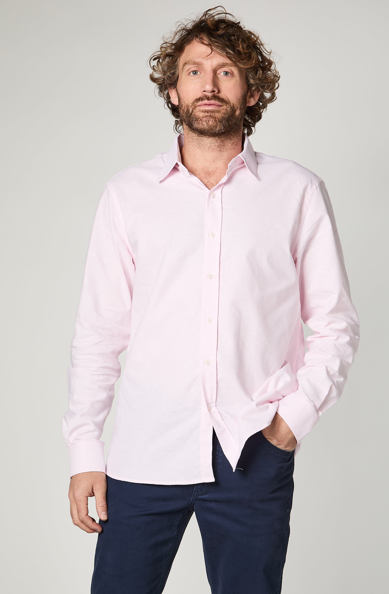 Camisa Hombre Basic Pink