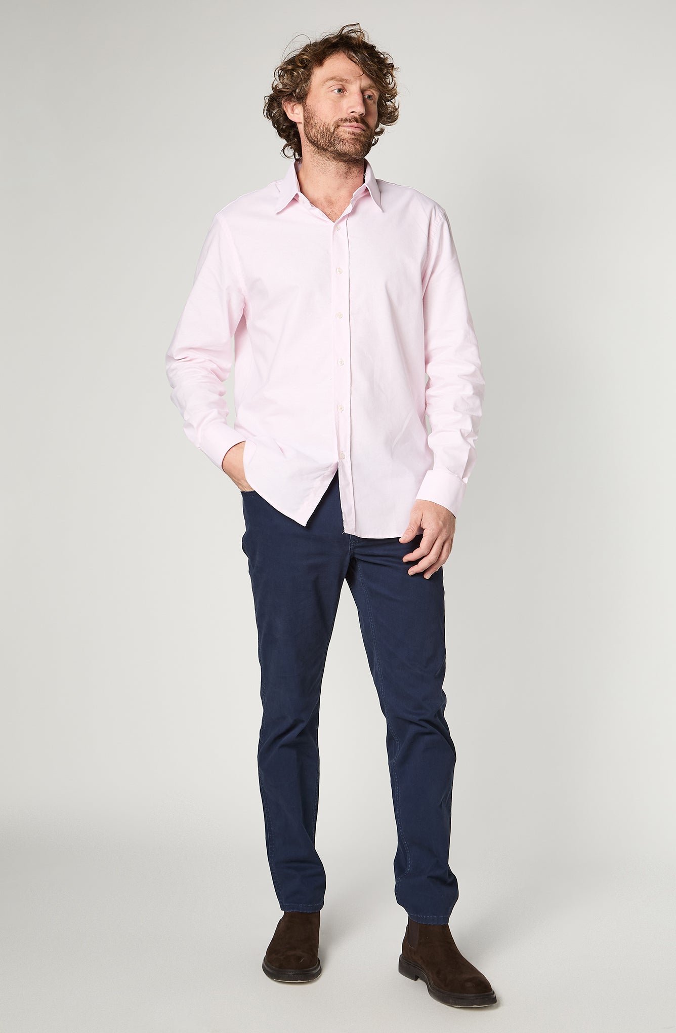 Camisa Hombre Basic Pink
