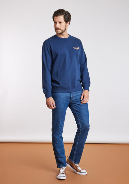 Polerón Hombre Graphic Sweatshirt Navy