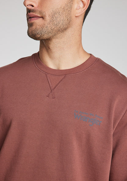Polerón Hombre Graphic Sweatshirt Brown Root