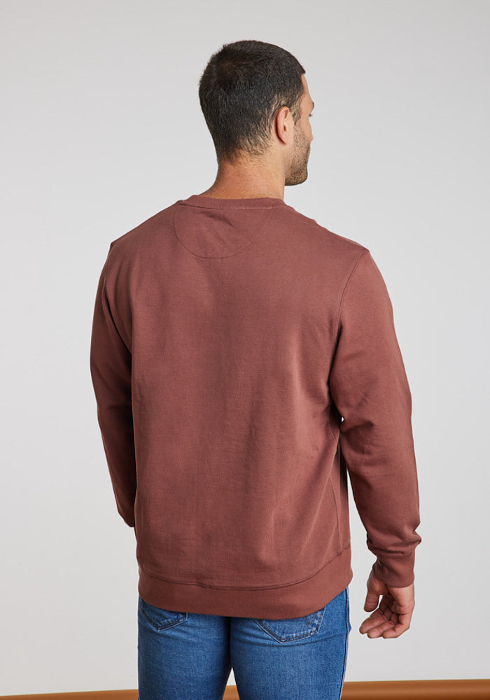 Polerón Hombre Graphic Sweatshirt Brown Root