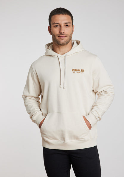 Polerón Hombre Regular Fit Hoodie Vintage White