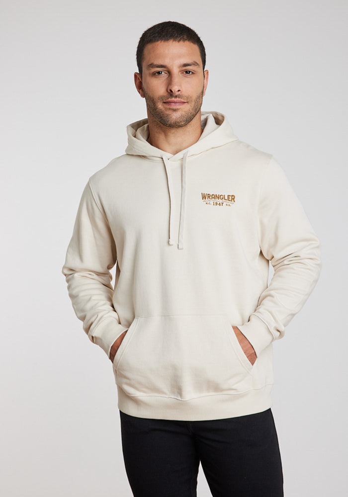 Polerón Hombre Regular Fit Hoodie Vintage White