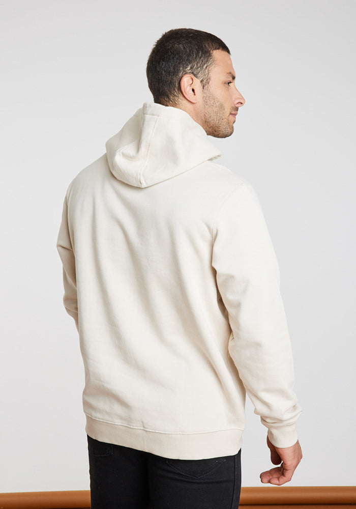 Polerón Hombre Regular Fit Hoodie Vintage White