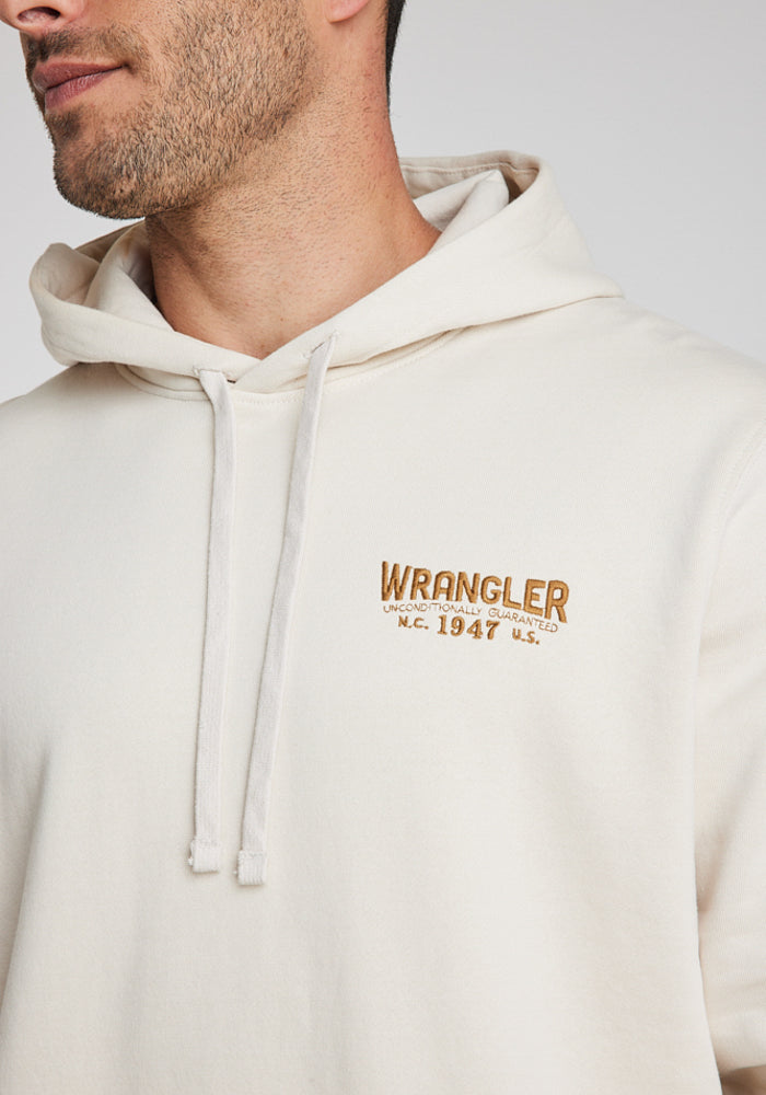 Polerón Hombre Regular Fit Hoodie Vintage White