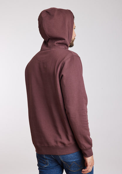 Polerón Hombre Regular Fit Hoodie Brown Vintage