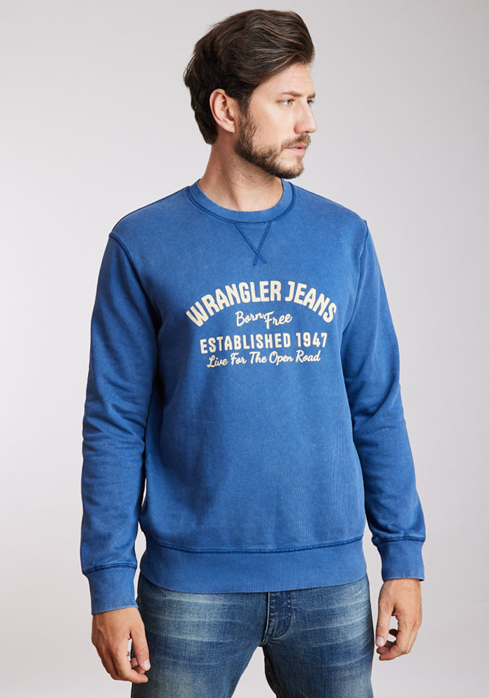 Polerón Hombre Graphic Acid Sweatshirt Indigo Acid