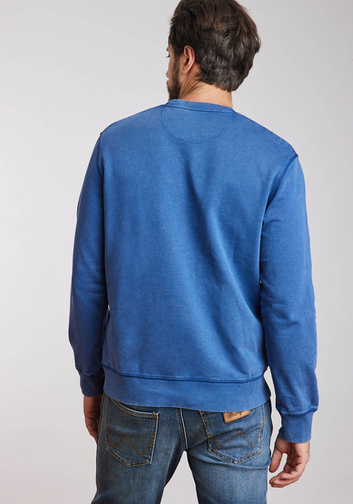 Polerón Hombre Graphic Acid Sweatshirt Indigo Acid