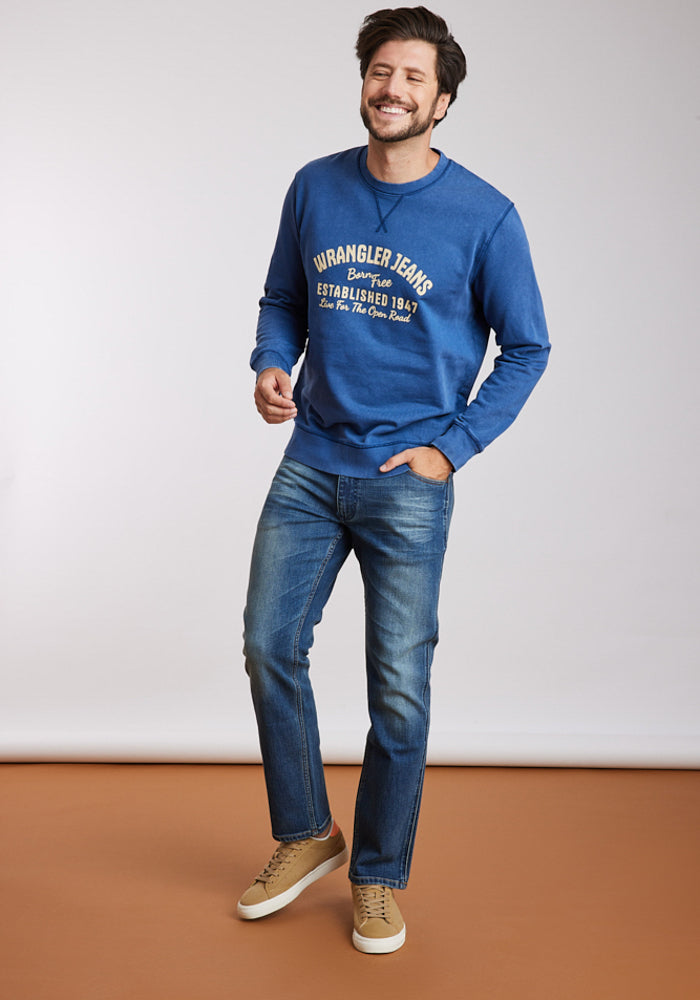 Polerón Hombre Graphic Acid Sweatshirt Indigo Acid