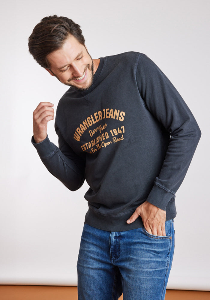 Polerón Hombre Graphic Acid Sweatshirt Green Dusty