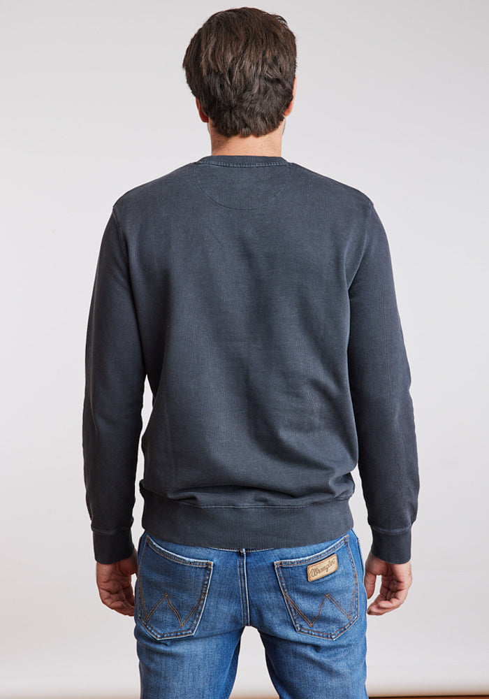 Polerón Hombre Graphic Acid Sweatshirt Green Dusty