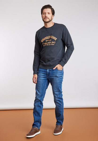 Polerón Hombre Graphic Acid Sweatshirt Green Dusty