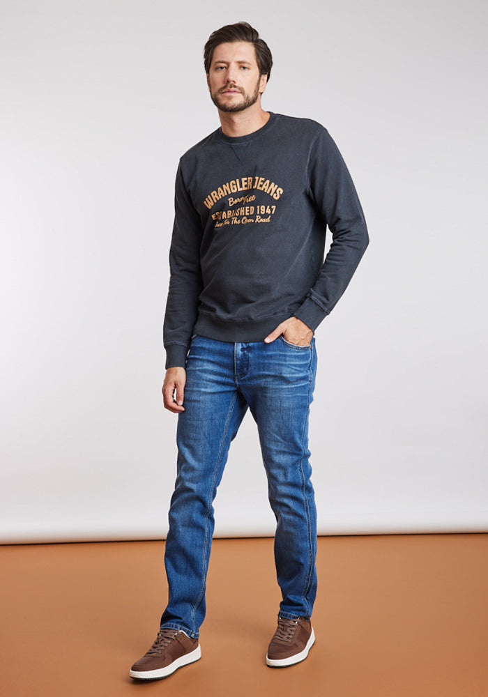 Polerón Hombre Graphic Acid Sweatshirt Green Dusty