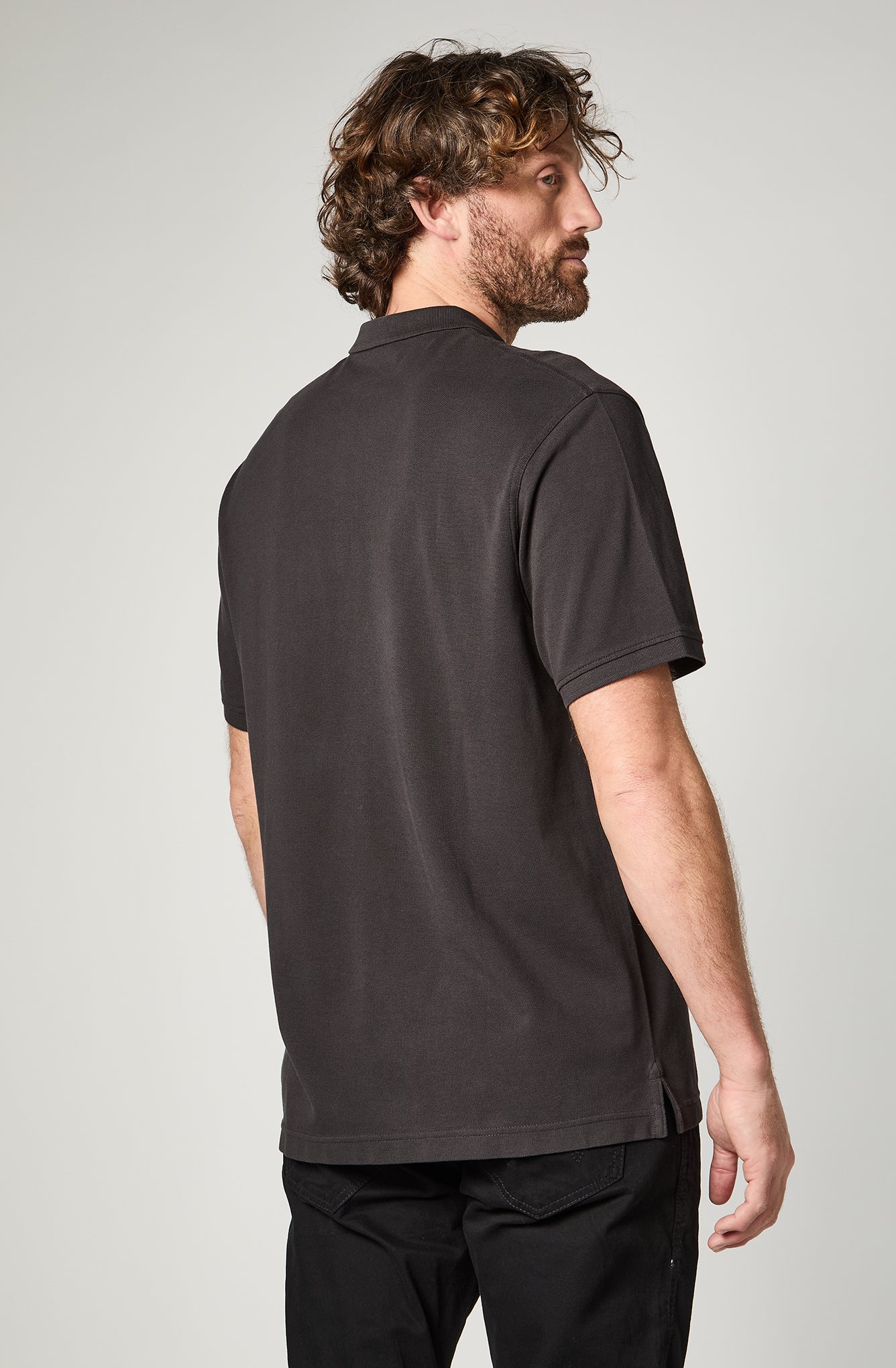 Polera Hombre Polo Regular Black