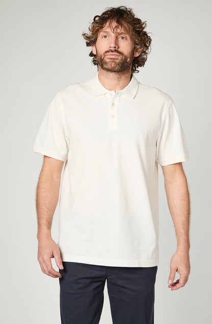 Polera Hombre Polo Regular White
