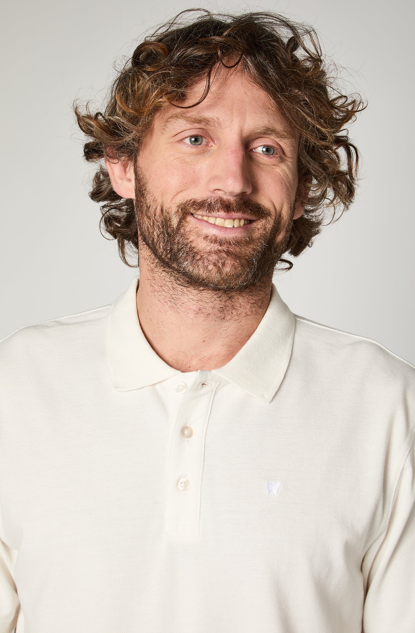 Polera Hombre Polo Regular White