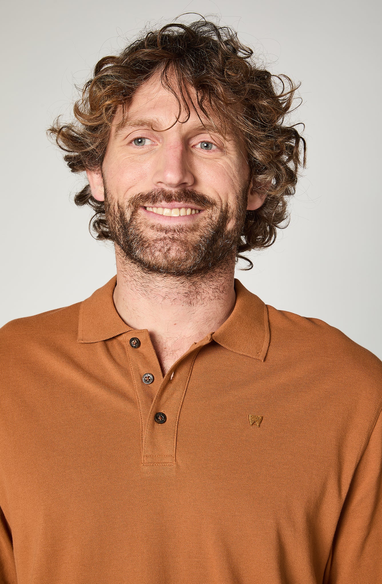 Polera Hombre Polo Regular Brown