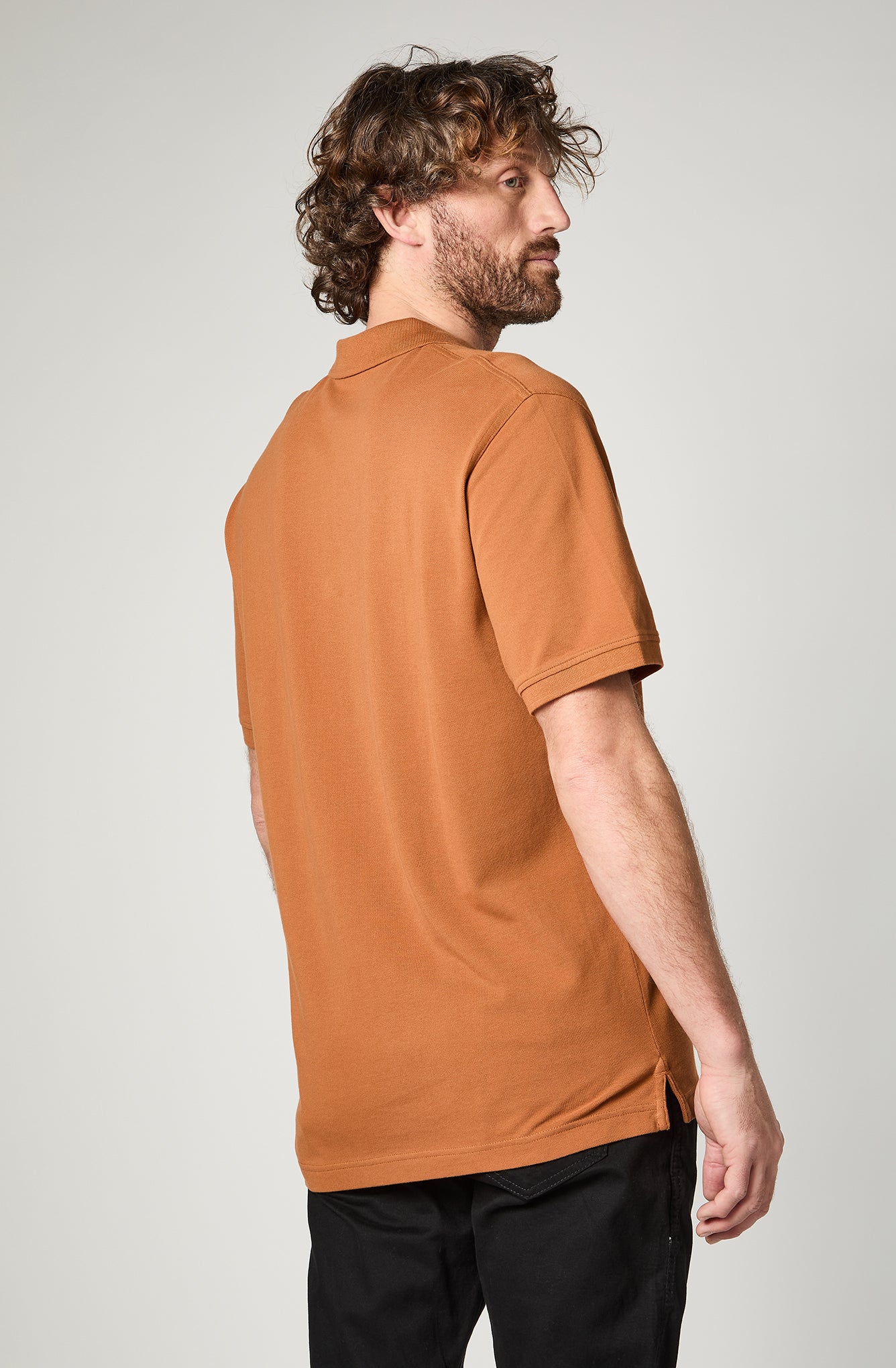 Polera Hombre Polo Regular Brown
