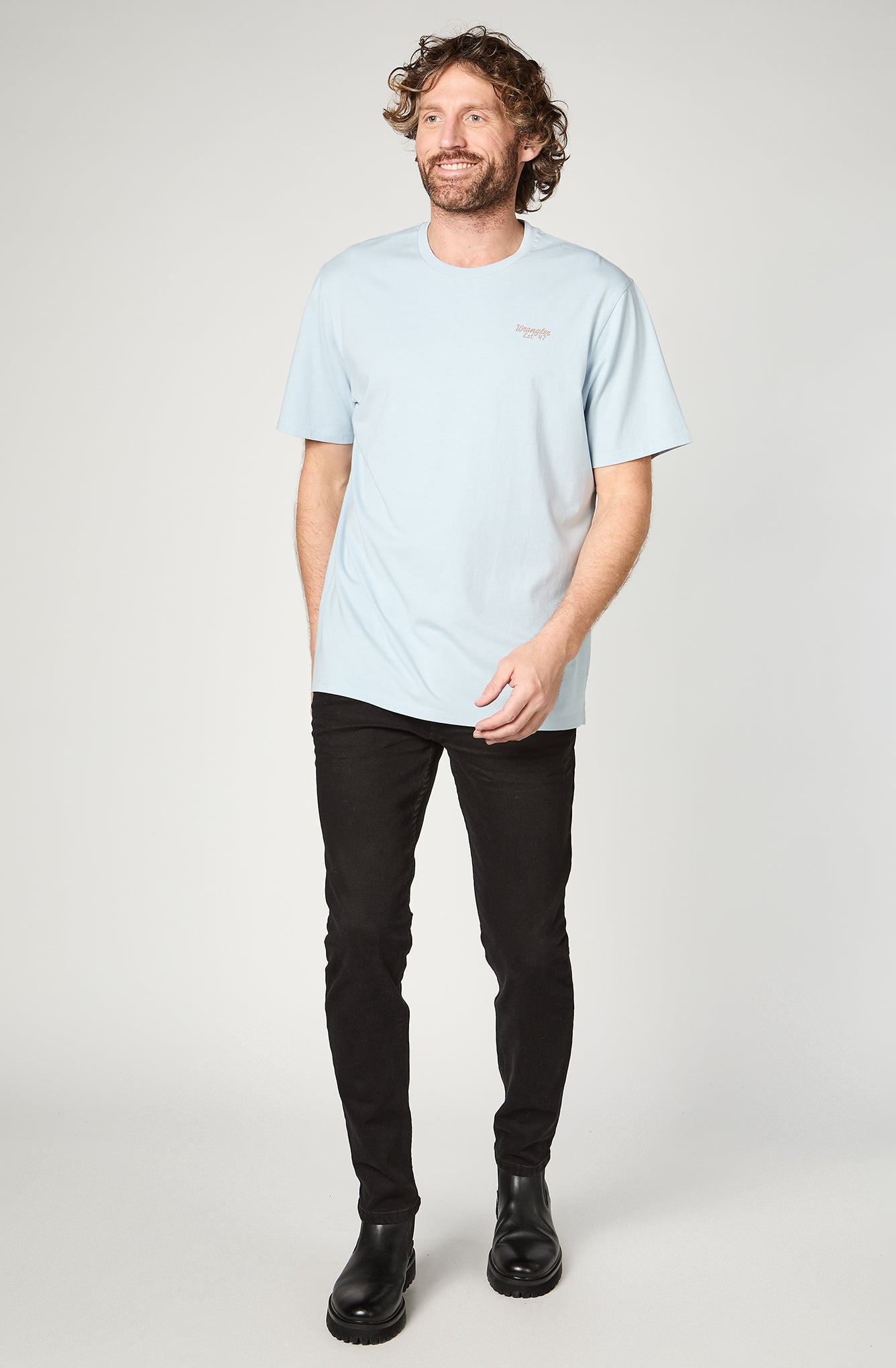 Polera Hombre Fashion 003 Celeste