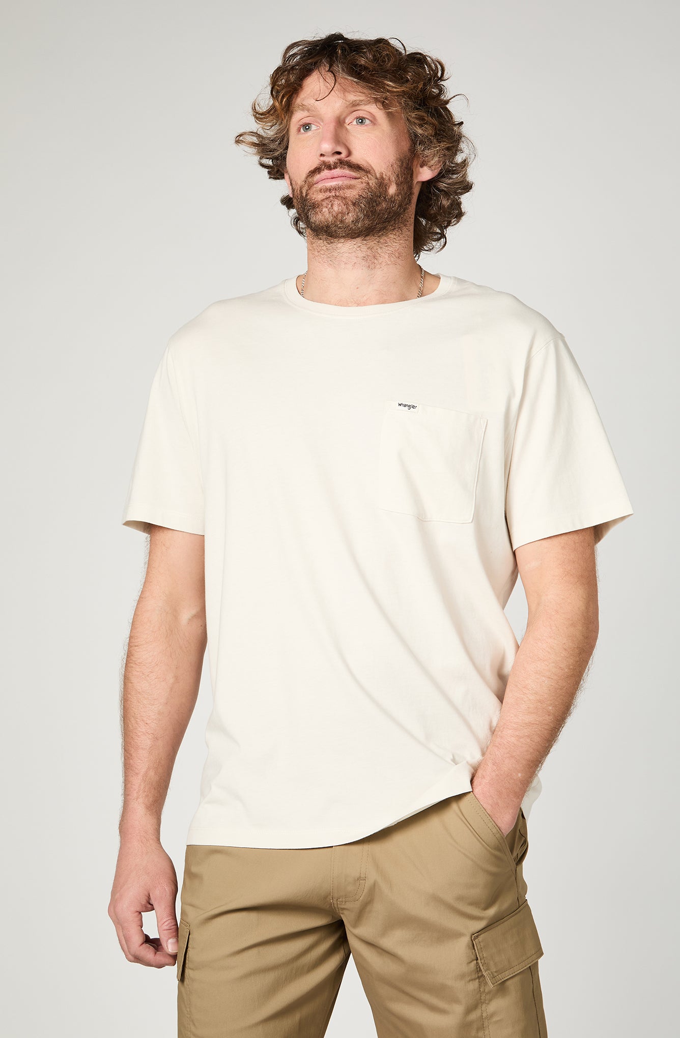 Polera Hombre Pocket Regular White