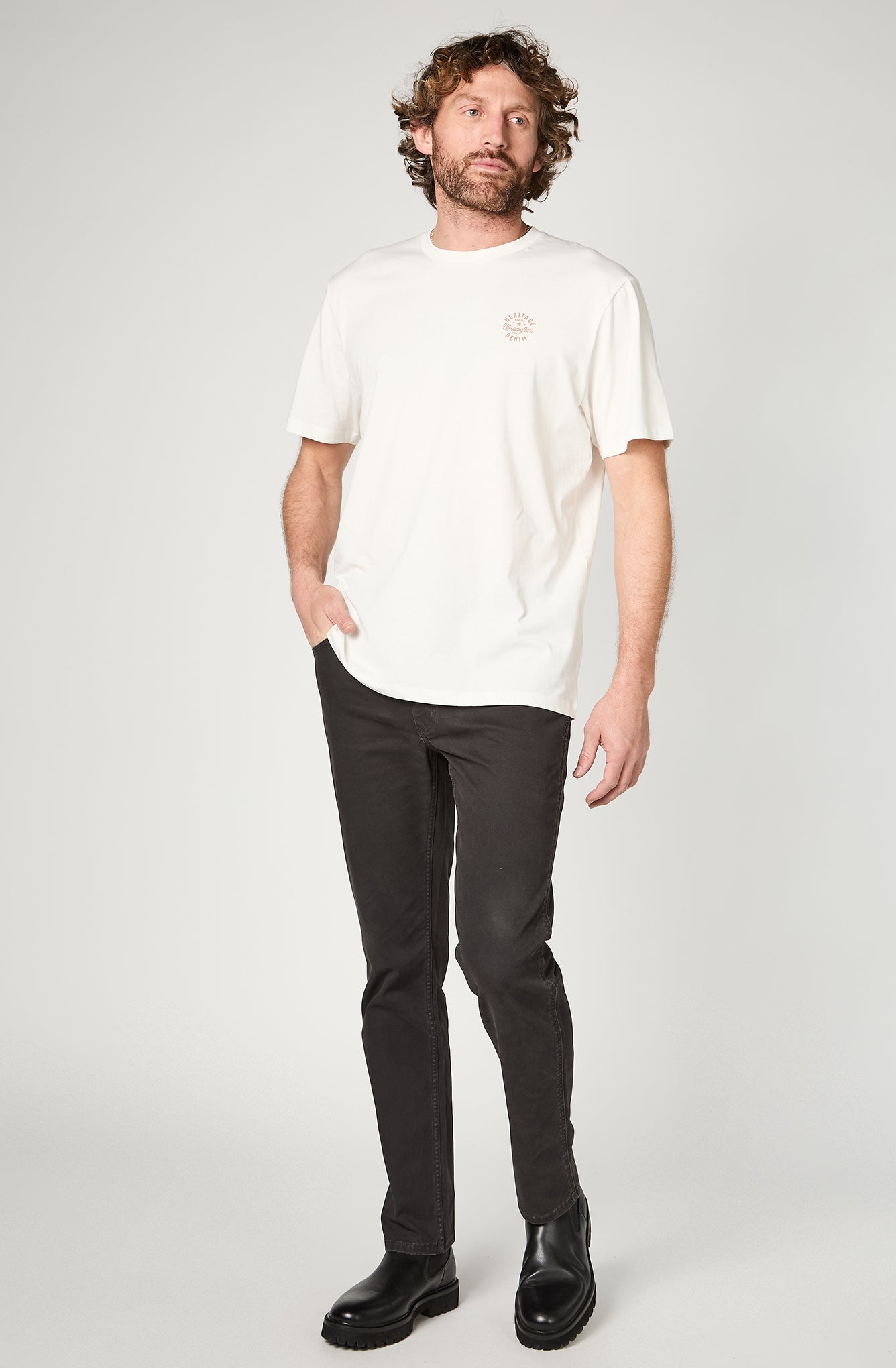 Pantalón Hombre Greensboro Twill Black Faded