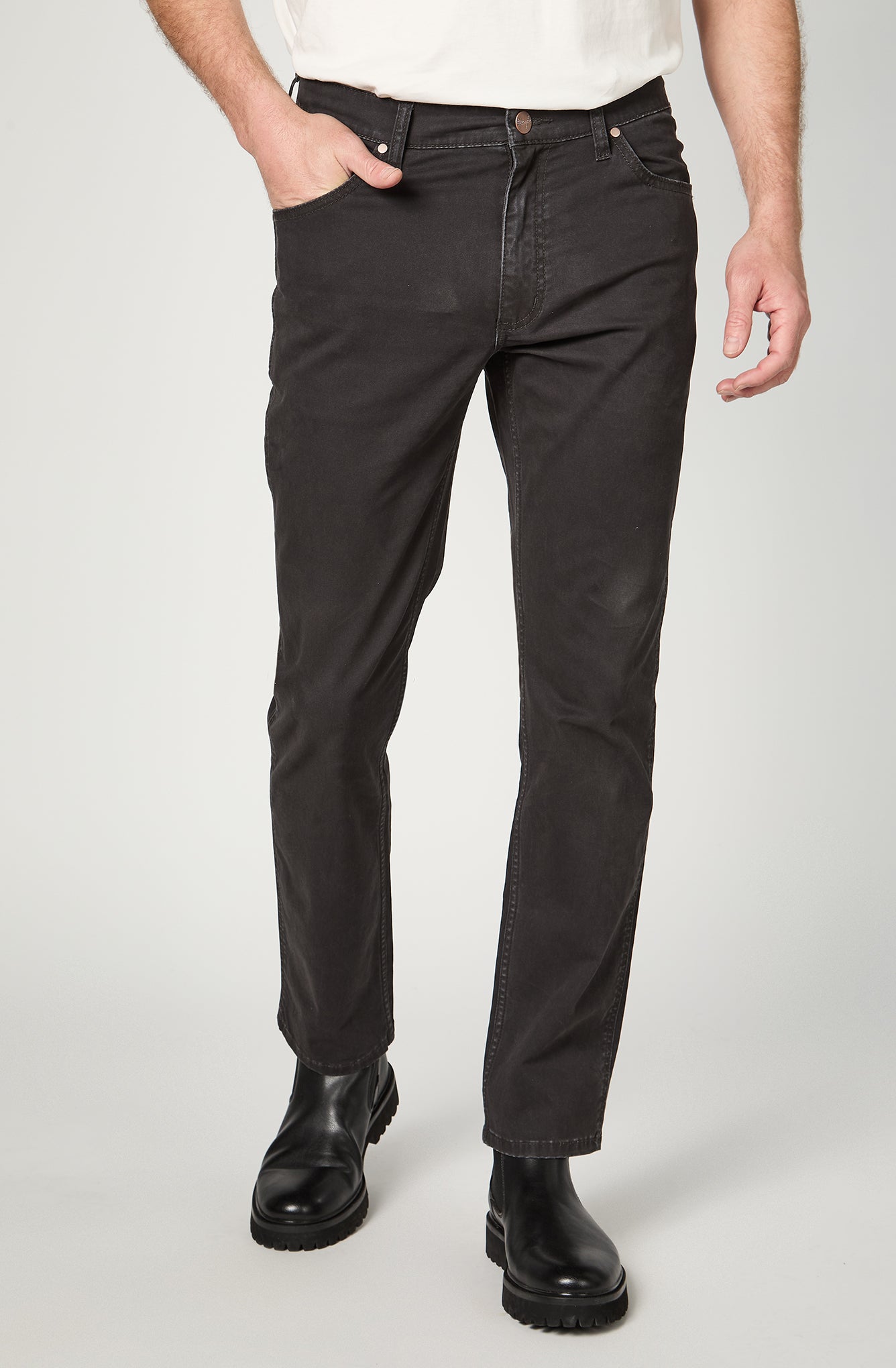 Pantalón Hombre Greensboro Twill Black Faded
