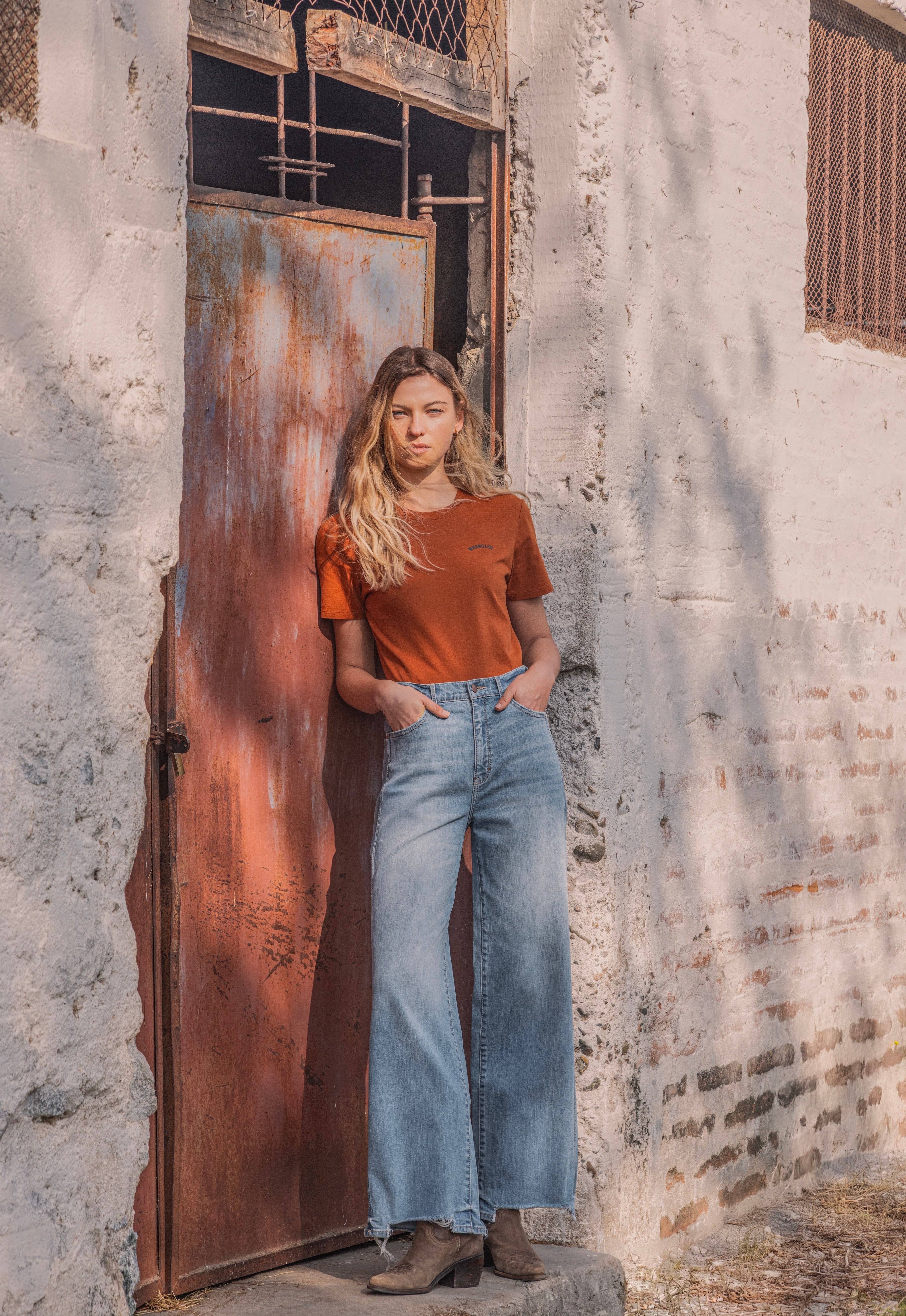 Jeans Mujer Baggy Wide Leg Mid