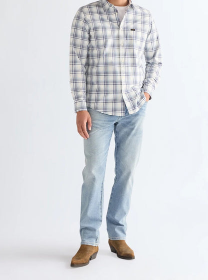 Short Hombre Cowboy Regular Fit 100% Cotton C/Check Azul Bco.