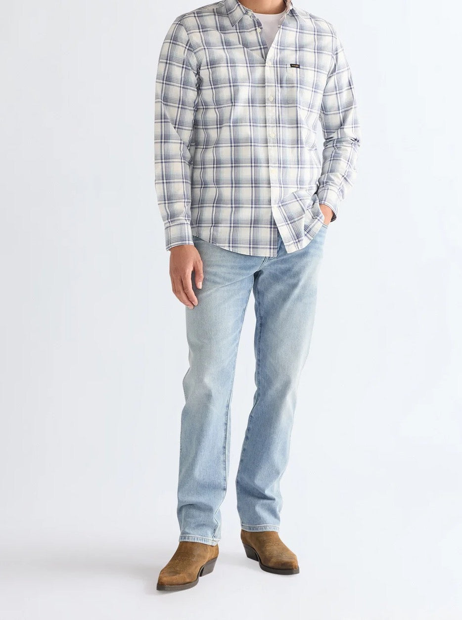 Short Hombre Cowboy Regular Fit 100% Cotton C/Check Azul Bco.