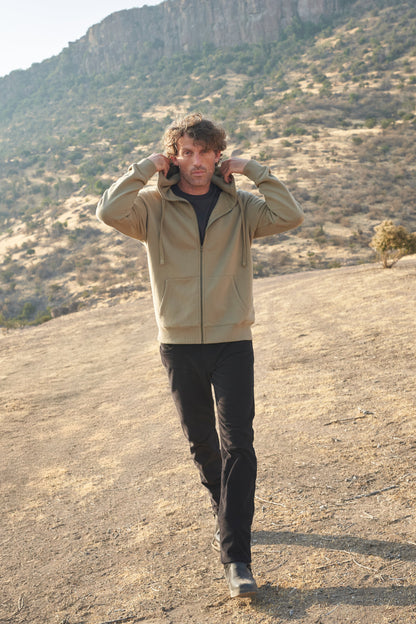 Pantalon Hombre Greensboro Cotelé Straight Negro